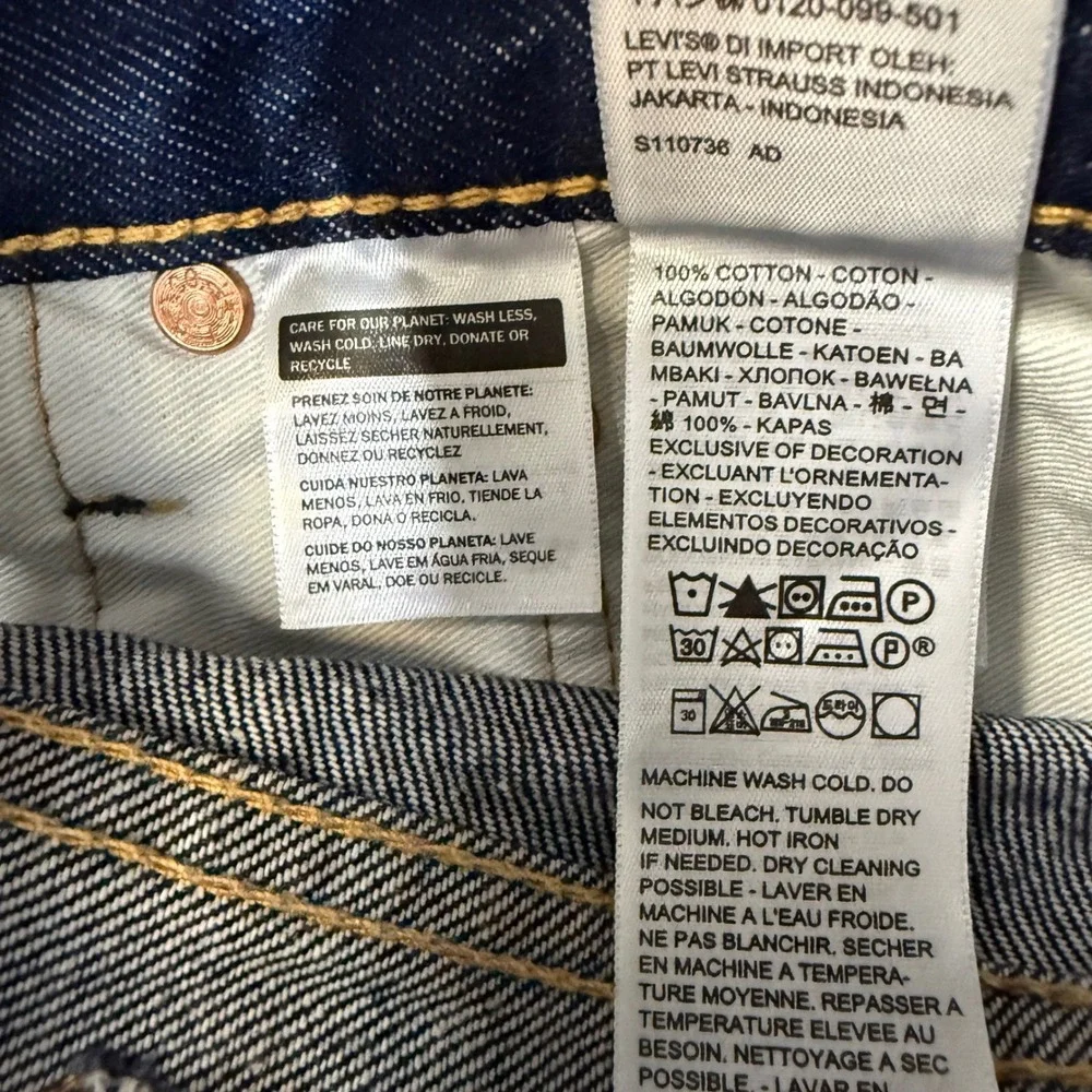 Levi's‎ 501 Original Men Jeans 38x34 Dark Wash NWT Premium Straight 005013411